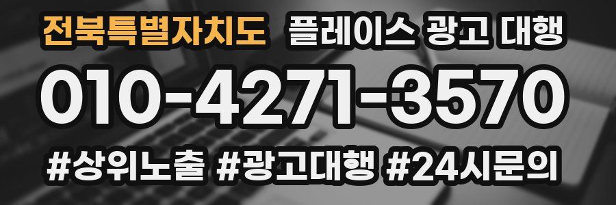 전북특별자치도 플레이스 광고 대행