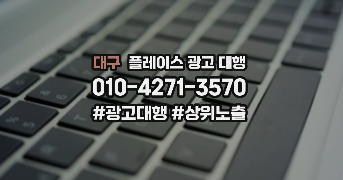 대구 플레이스 광고 대행