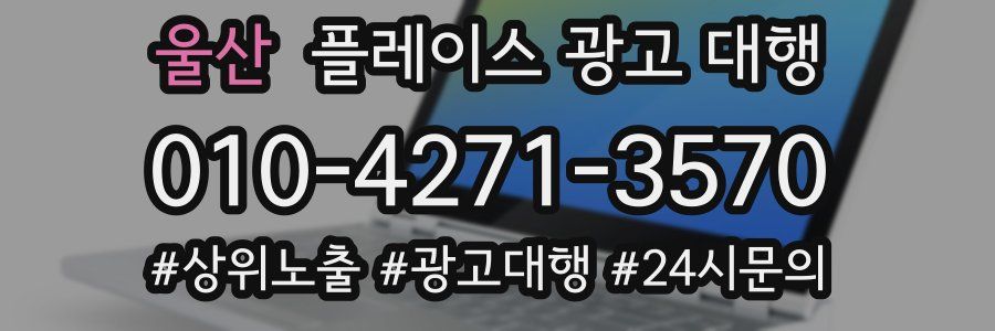 울산 플레이스 광고 대행