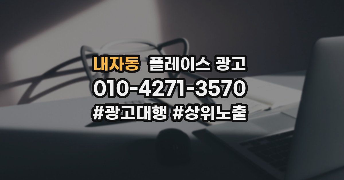 내자동 플레이스 광고