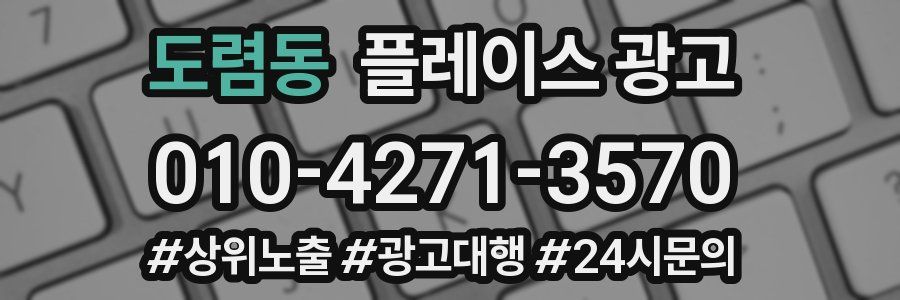 도렴동 플레이스 광고