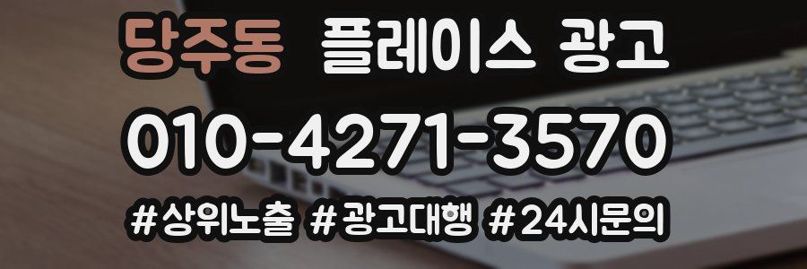 당주동 플레이스 광고