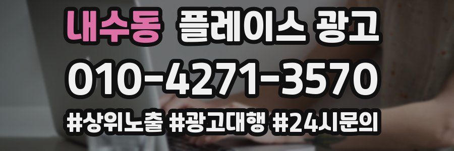 내수동 플레이스 광고