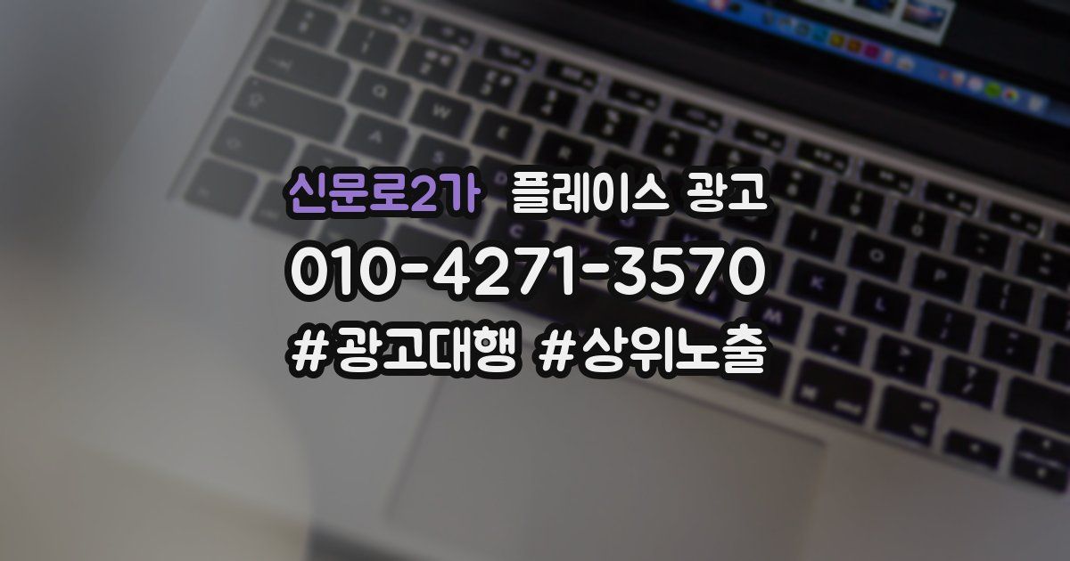 신문로2가 플레이스 광고
