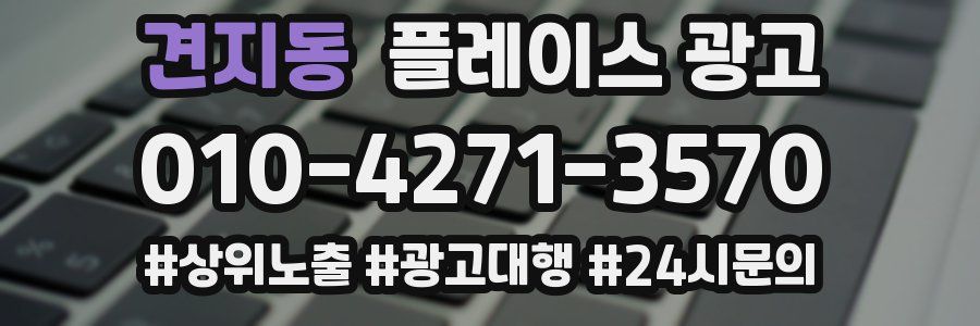 견지동 플레이스 광고