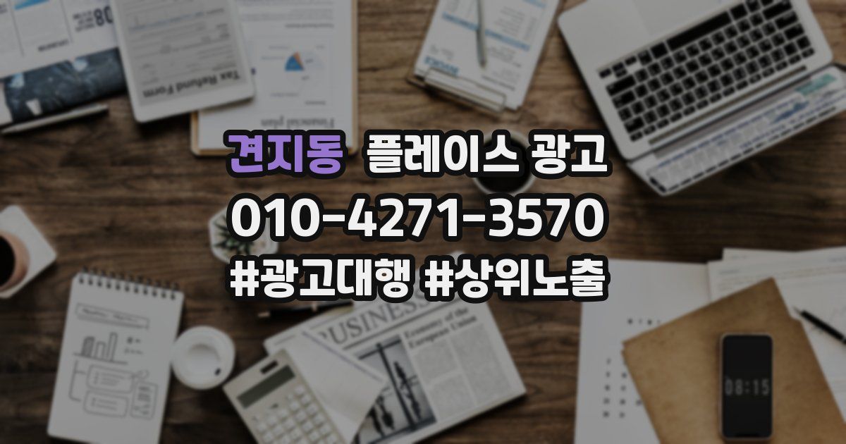 견지동 플레이스 광고