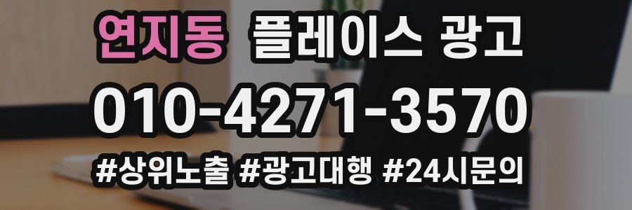 연지동 플레이스 광고