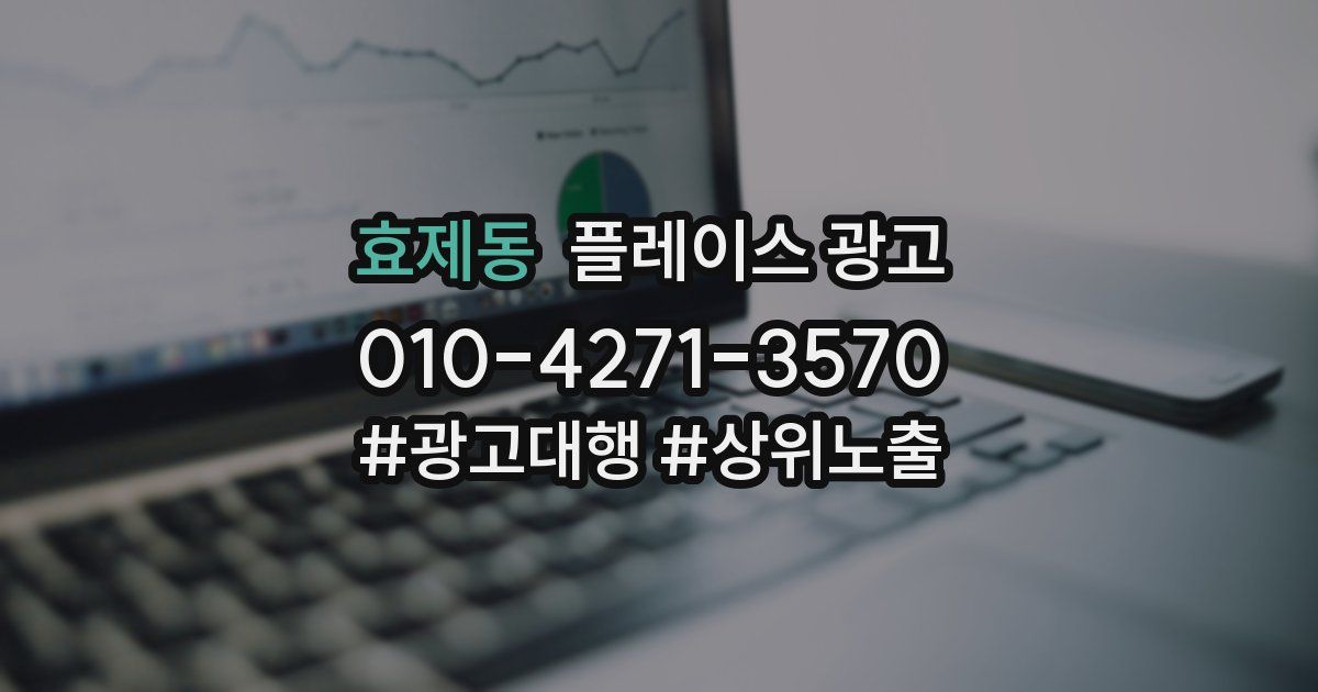 효제동 플레이스 광고