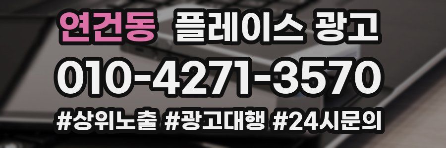 연건동 플레이스 광고
