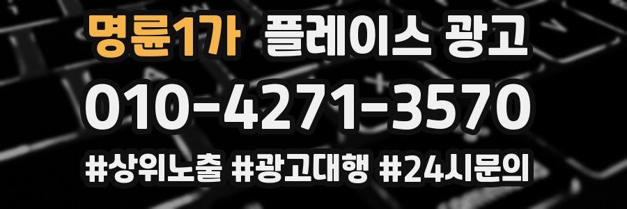 명륜1가 플레이스 광고