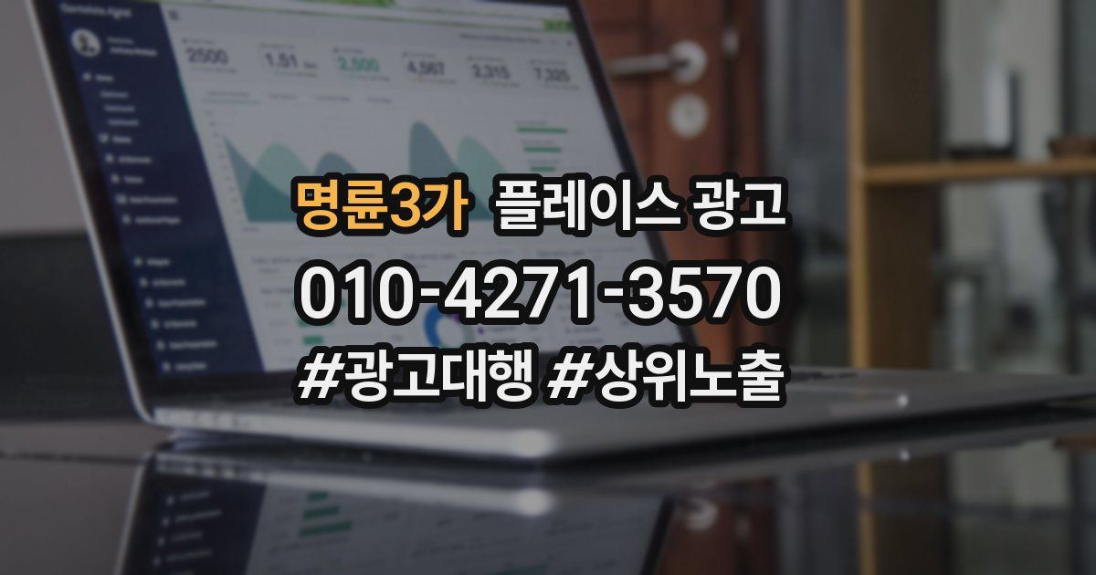 명륜3가 플레이스 광고