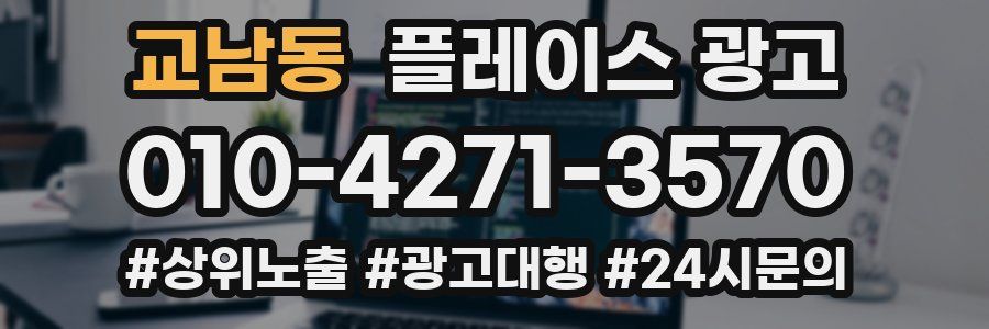교남동 플레이스 광고