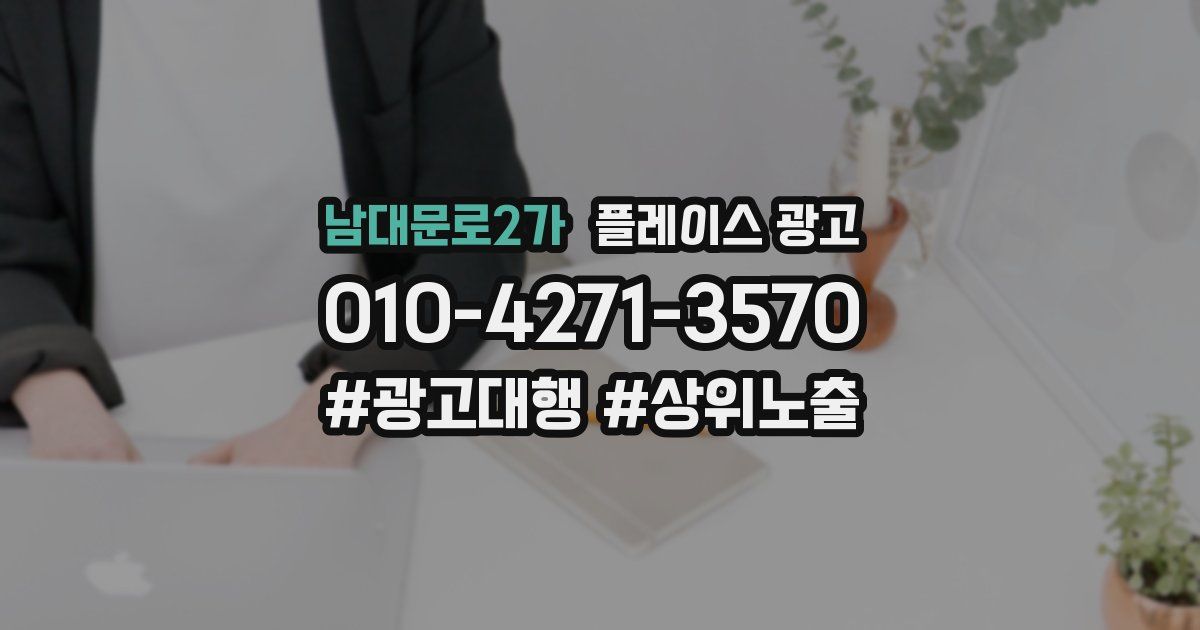 남대문로2가 플레이스 광고
