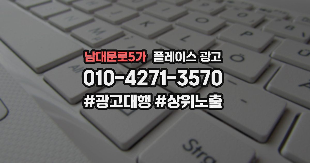 남대문로5가 플레이스 광고