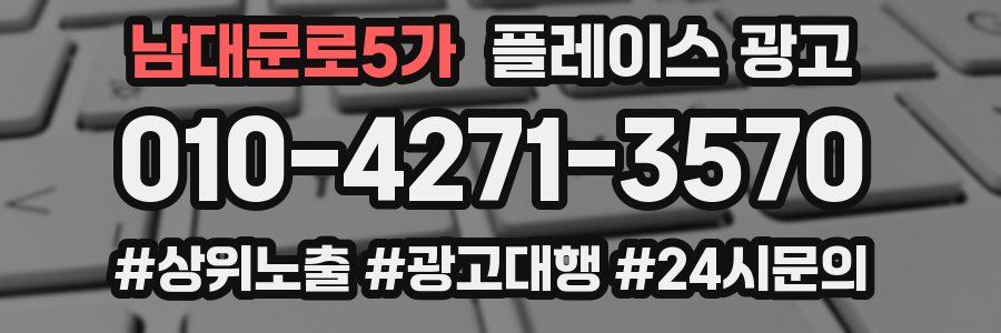 남대문로5가 플레이스 광고