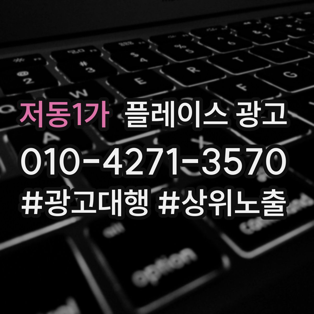 저동1가 플레이스 광고