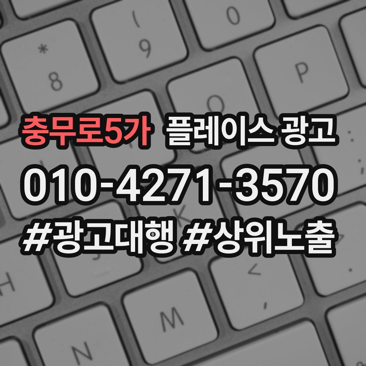 충무로5가 플레이스 광고