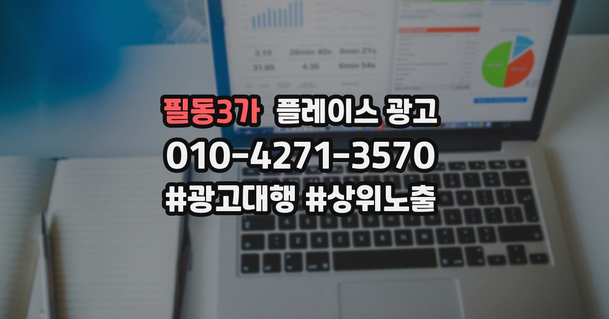 필동3가 플레이스 광고