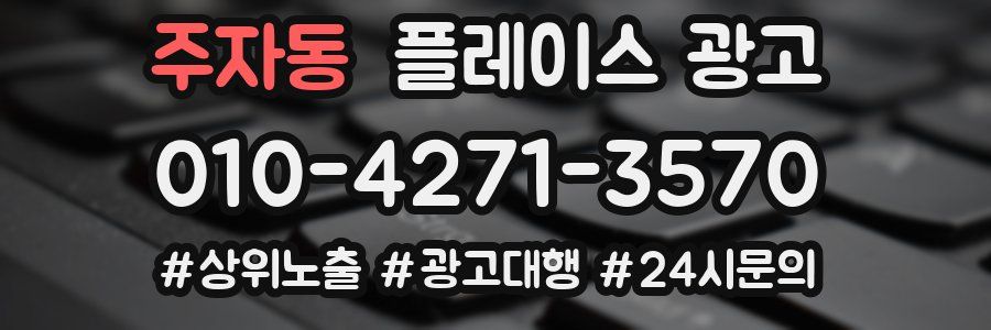 주자동 플레이스 광고