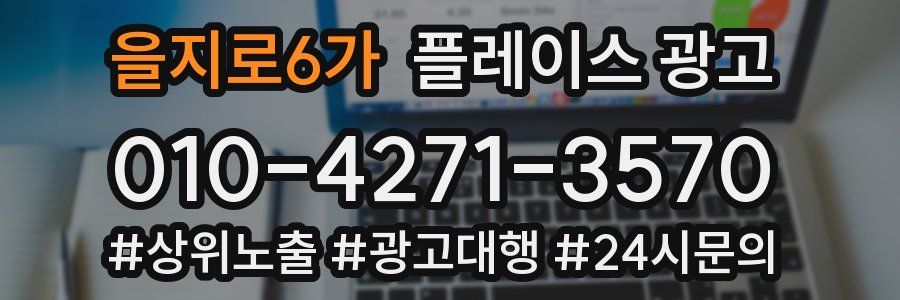 을지로6가 플레이스 광고