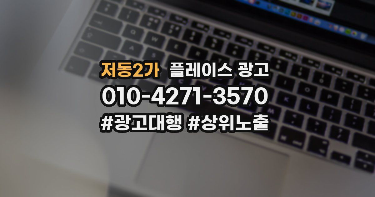 저동2가 플레이스 광고
