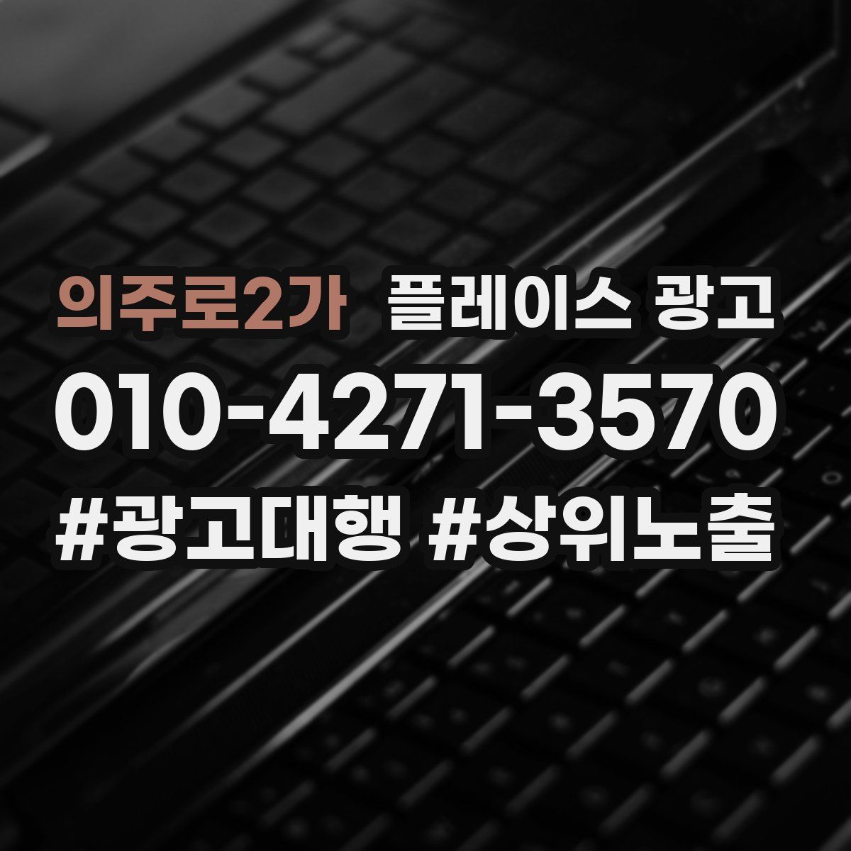 의주로2가 플레이스 광고