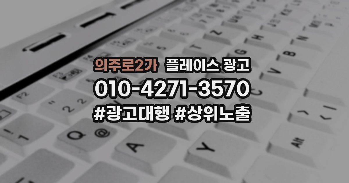의주로2가 플레이스 광고