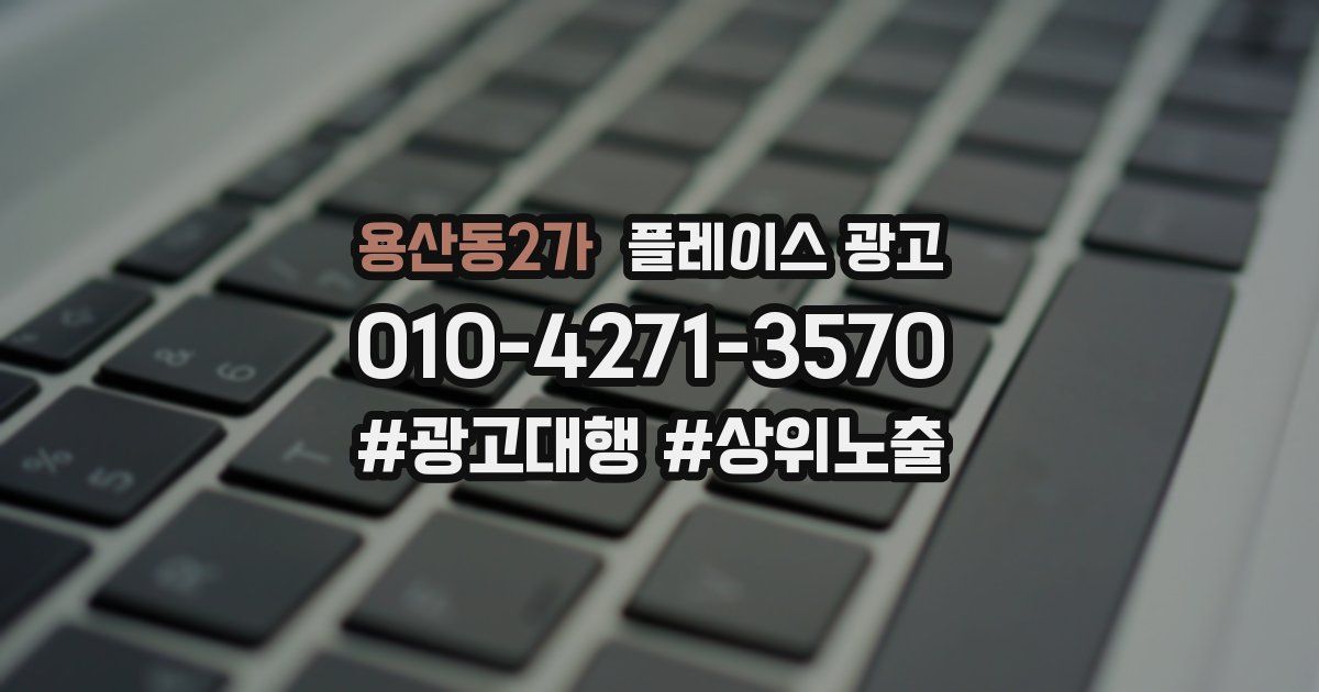 용산동2가 플레이스 광고