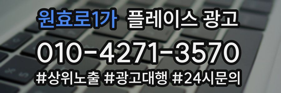 원효로1가 플레이스 광고