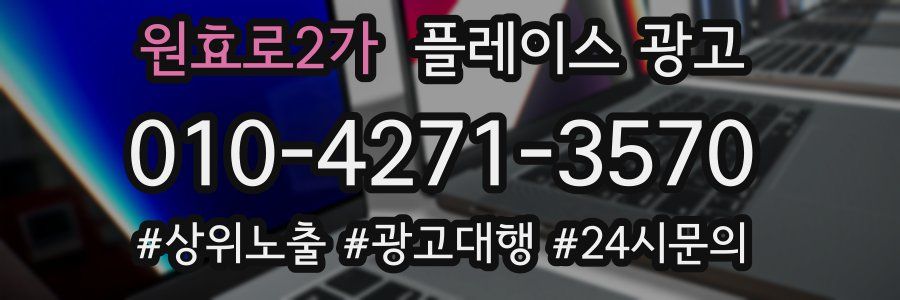 원효로2가 플레이스 광고
