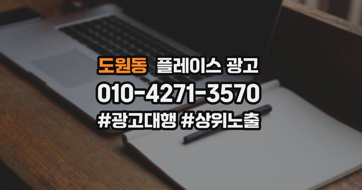 도원동 플레이스 광고