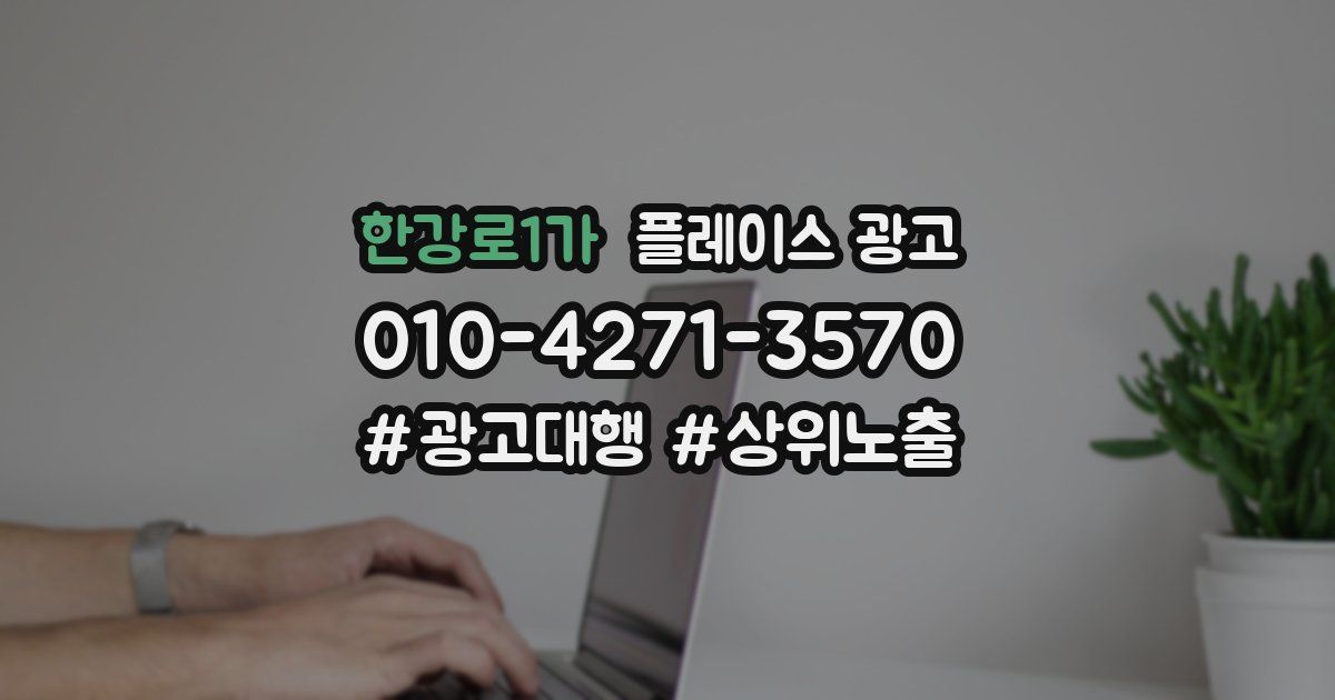한강로1가 플레이스 광고
