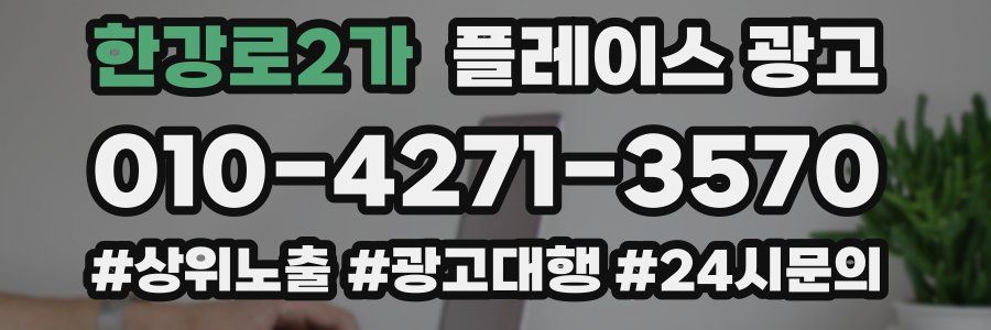 한강로2가 플레이스 광고