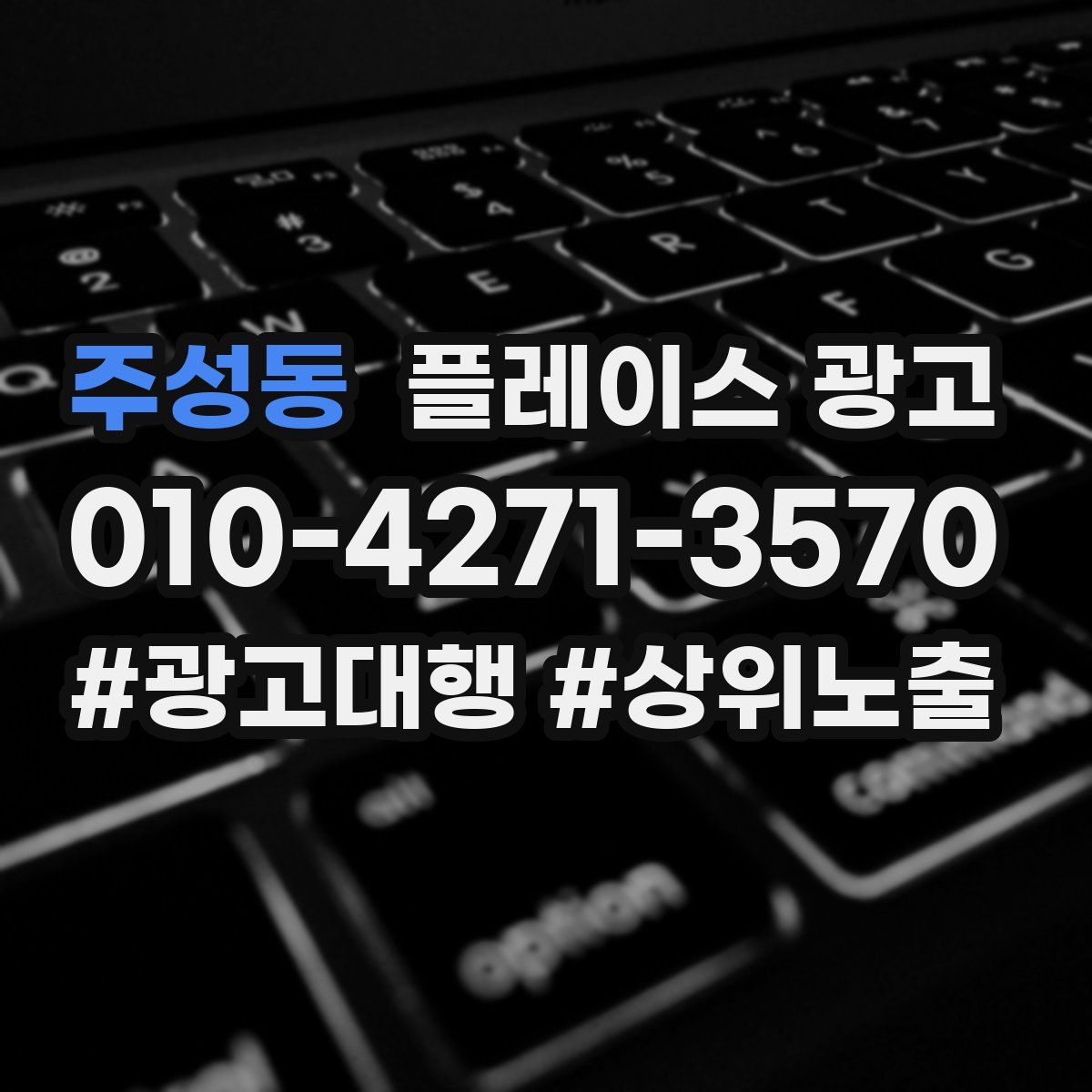 주성동 플레이스 광고