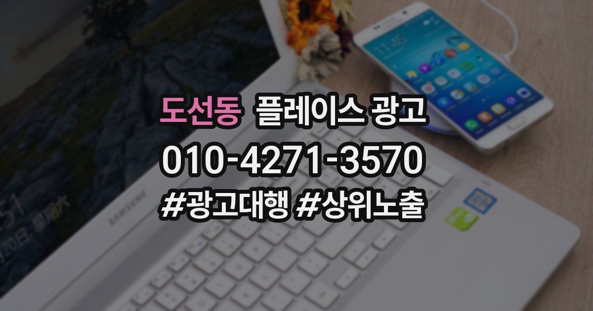 도선동 플레이스 광고
