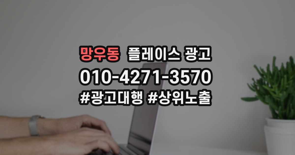 망우동 플레이스 광고