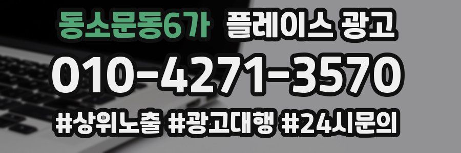 동소문동6가 플레이스 광고