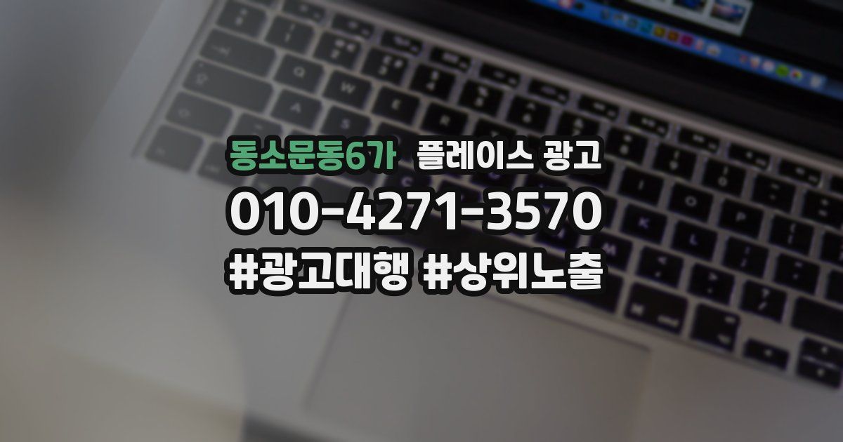 동소문동6가 플레이스 광고
