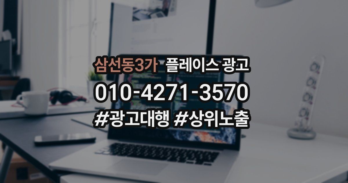 삼선동3가 플레이스 광고