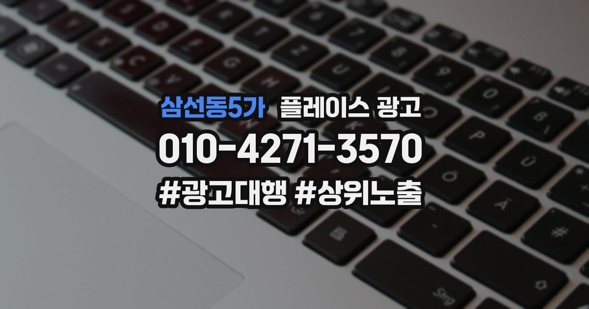 삼선동5가 플레이스 광고