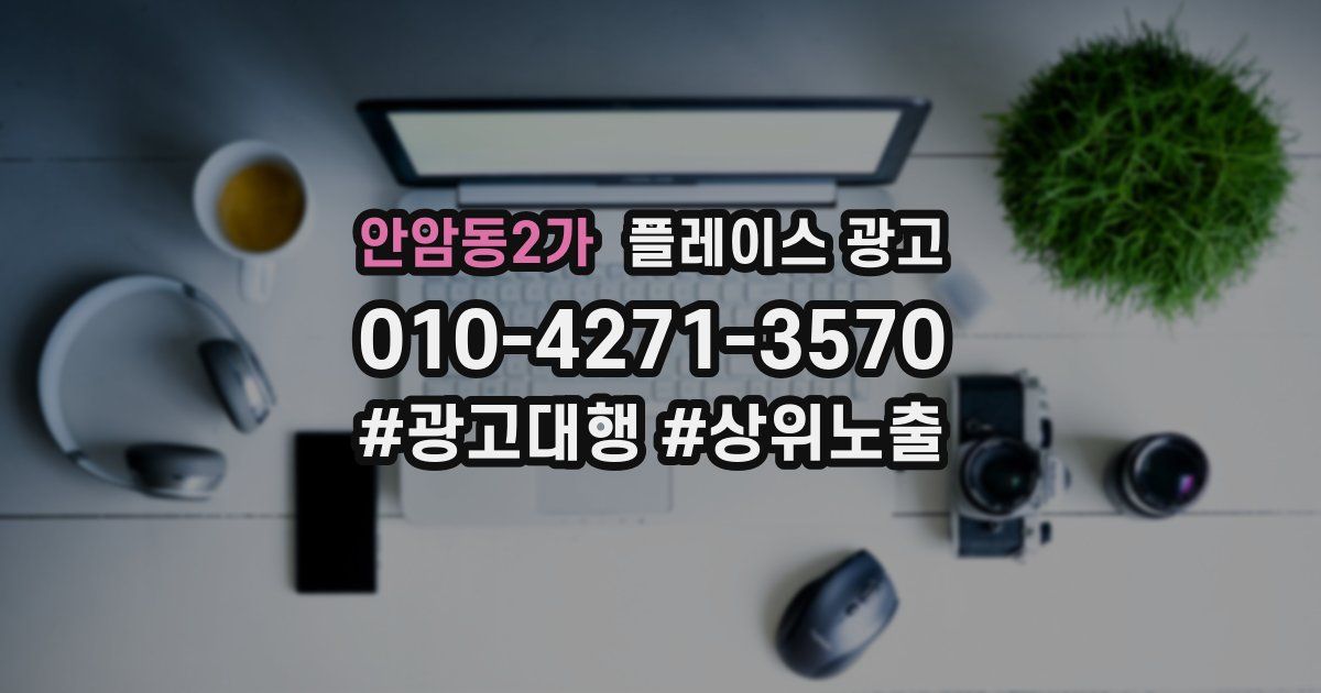 안암동2가 플레이스 광고