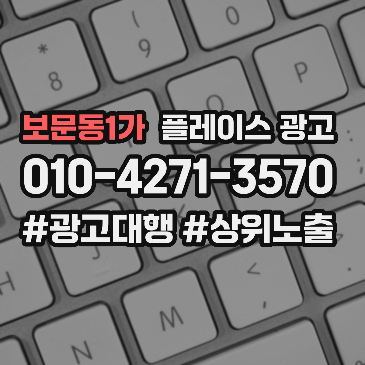 보문동1가 플레이스 광고