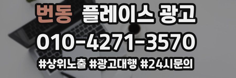 번동 플레이스 광고