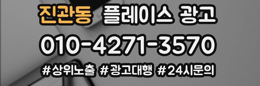 진관동 플레이스 광고