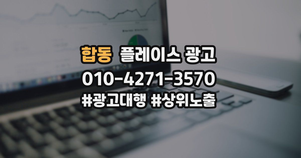 합동 플레이스 광고