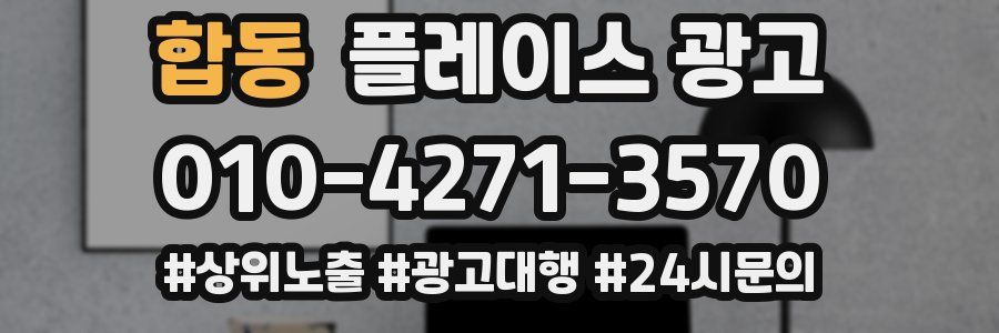 합동 플레이스 광고