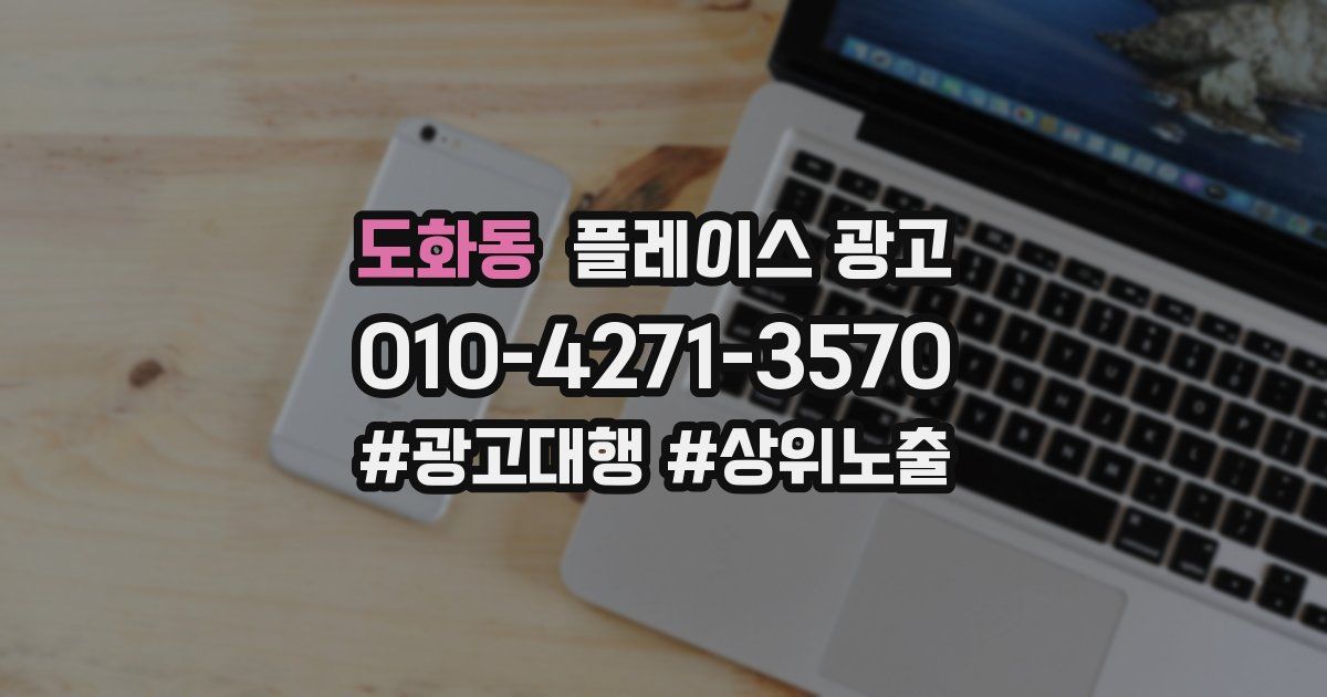 도화동 플레이스 광고