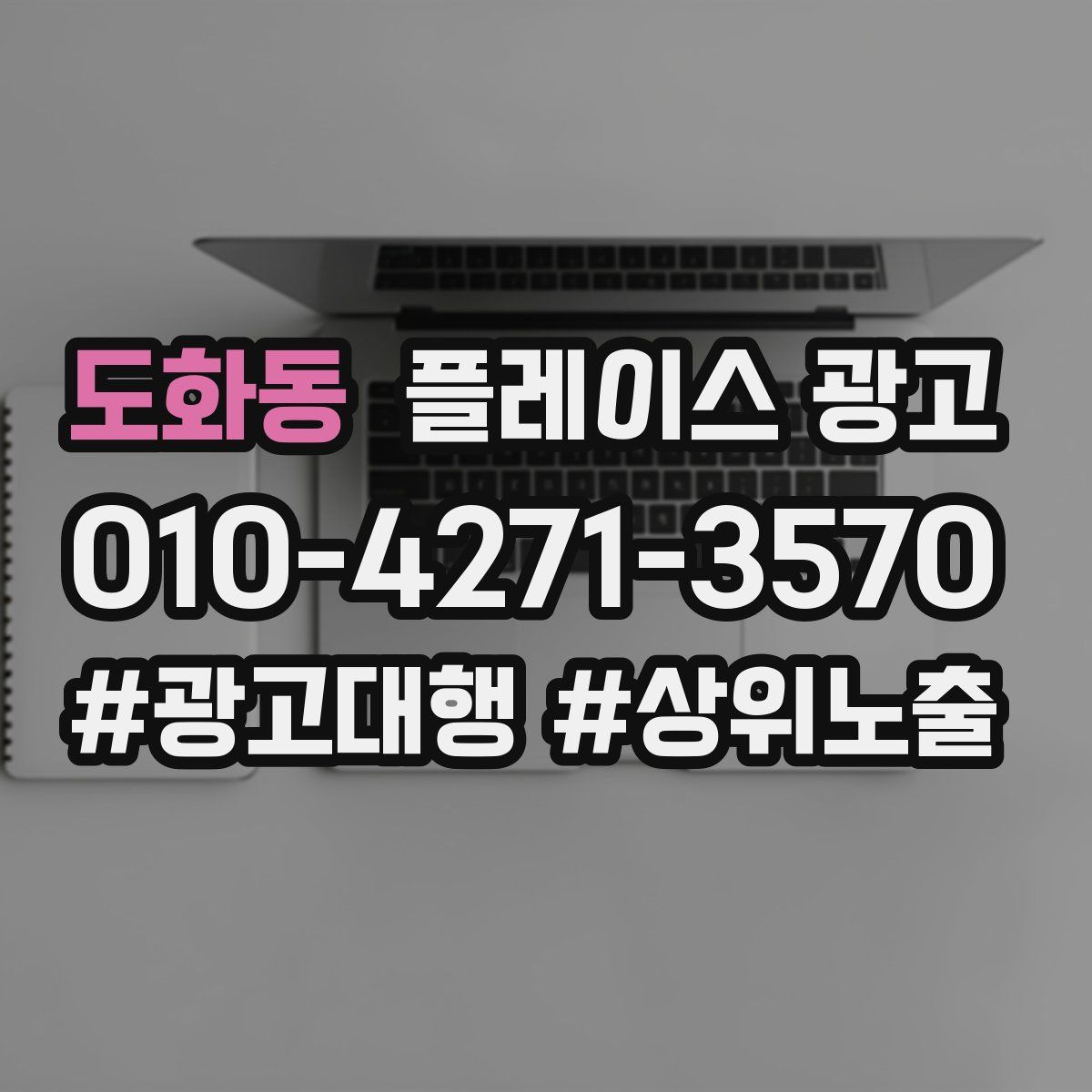 도화동 플레이스 광고