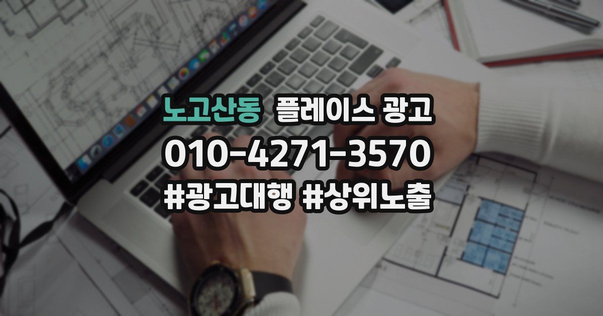 노고산동 플레이스 광고
