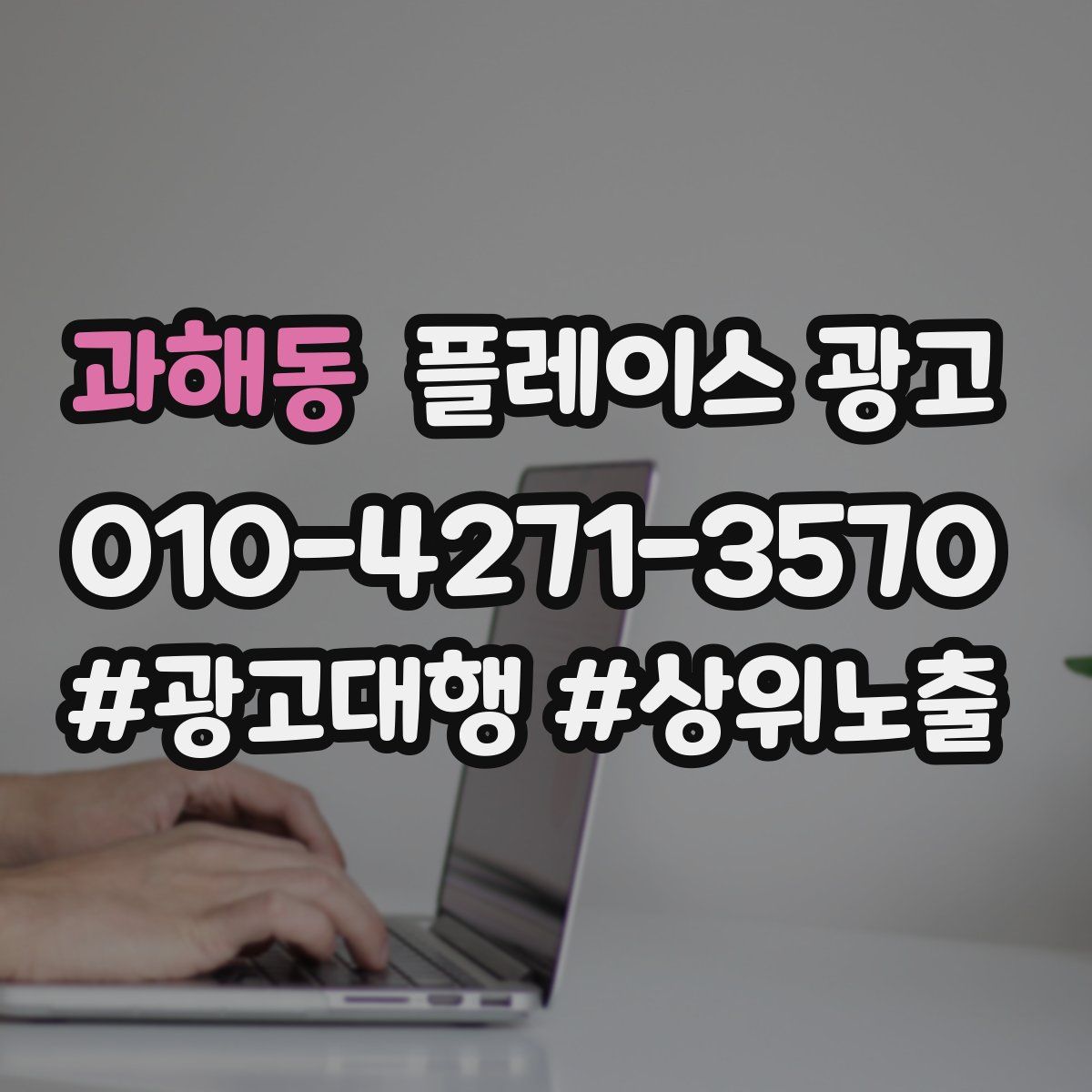 과해동 플레이스 광고